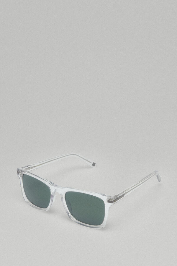 Pedro del Hierro Gafas pasta rectangular Blanco