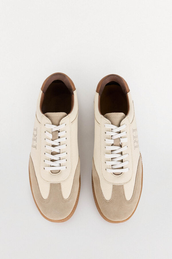 Pedro del Hierro T&ecirc;nis de pele Beige