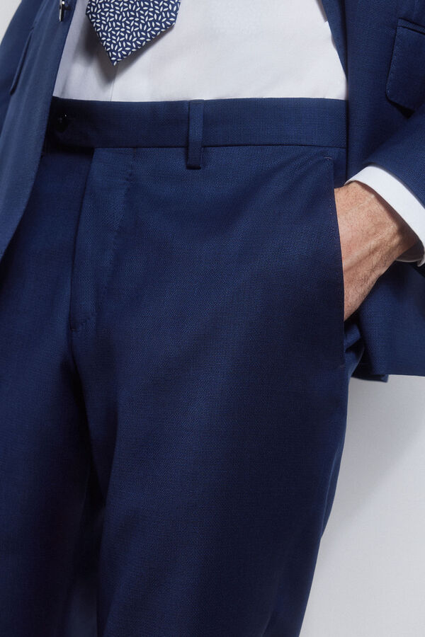 Pedro del Hierro Cal&ccedil;as azuis bi-stretch slim Azul