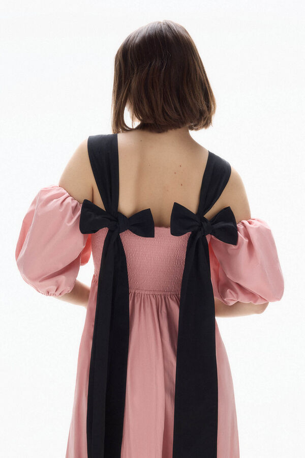 TFP by Tamara Falc&oacute; Vestido com la&ccedil;os contrastantes Rosa