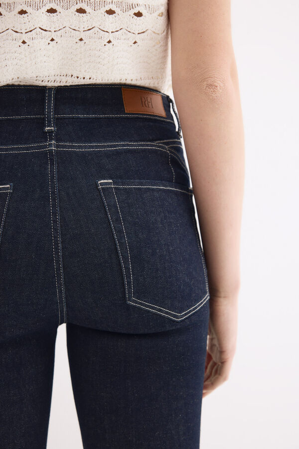 Pedro del Hierro Jeans push up flare cropped Azul