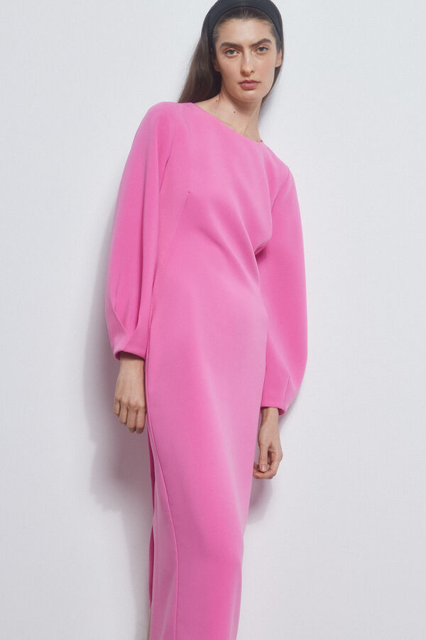 Pedro del Hierro Vestido bodycon escote espalda Rosa