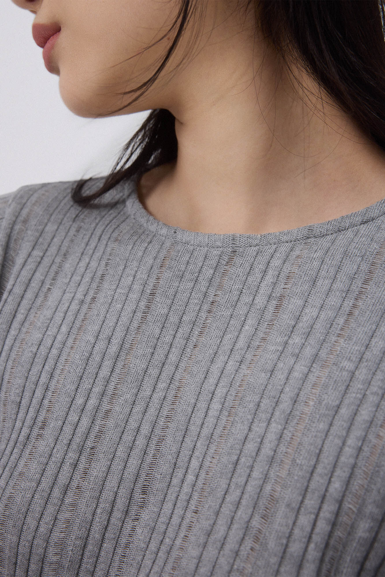 Pedro del Hierro Camiseta manga comprida canelada