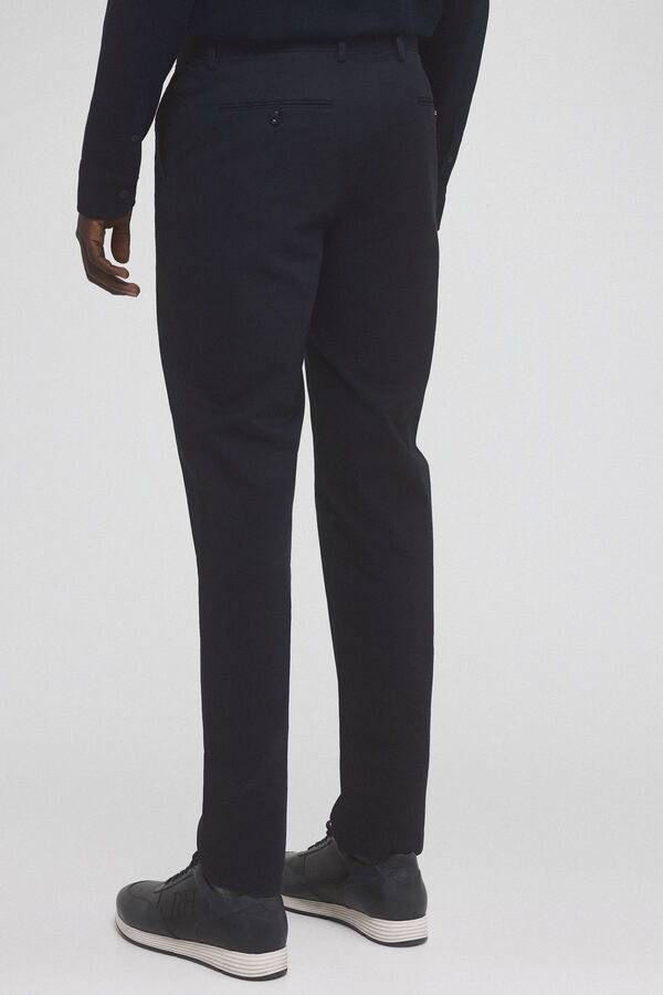 Pedro del Hierro Pantal&oacute;n chino estampado premium flex slim fit Azul