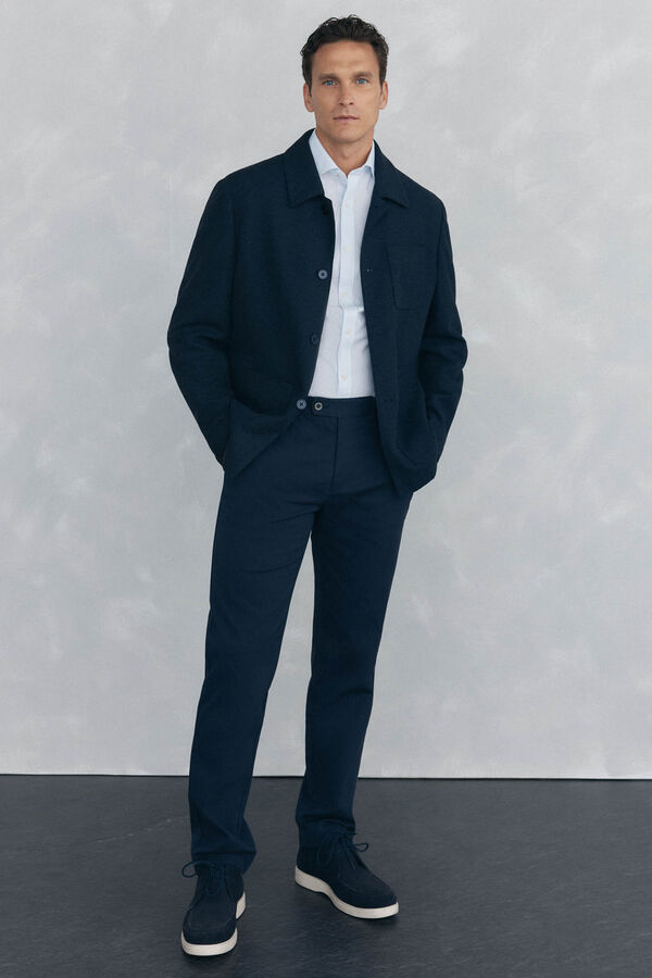 Pedro del Hierro Sobrecamisa azul marinho Azul