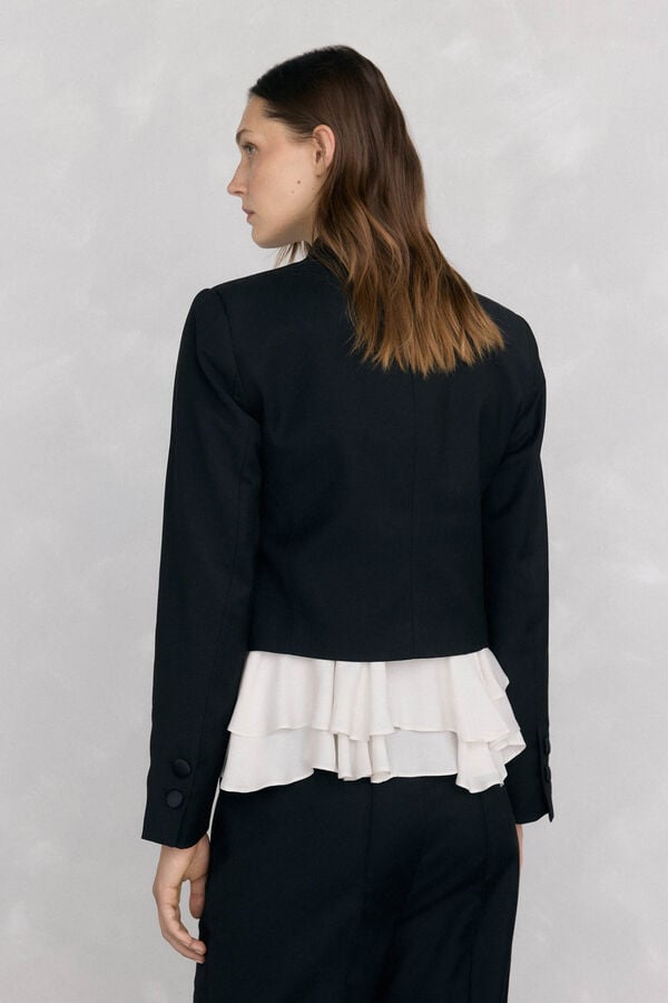 Pedro del Hierro Blazer curto preto Preto