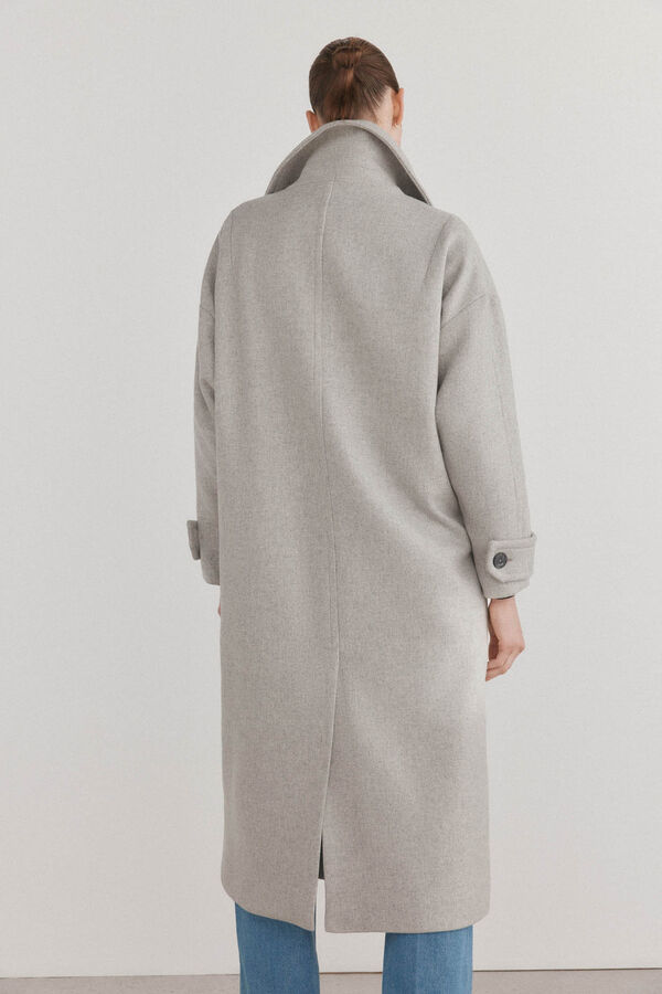 TFP by Tamara Falc&oacute; Abrigo solapa recto Gris