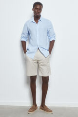 Pedro del Hierro Calças bermuda chino premium flex  Beige