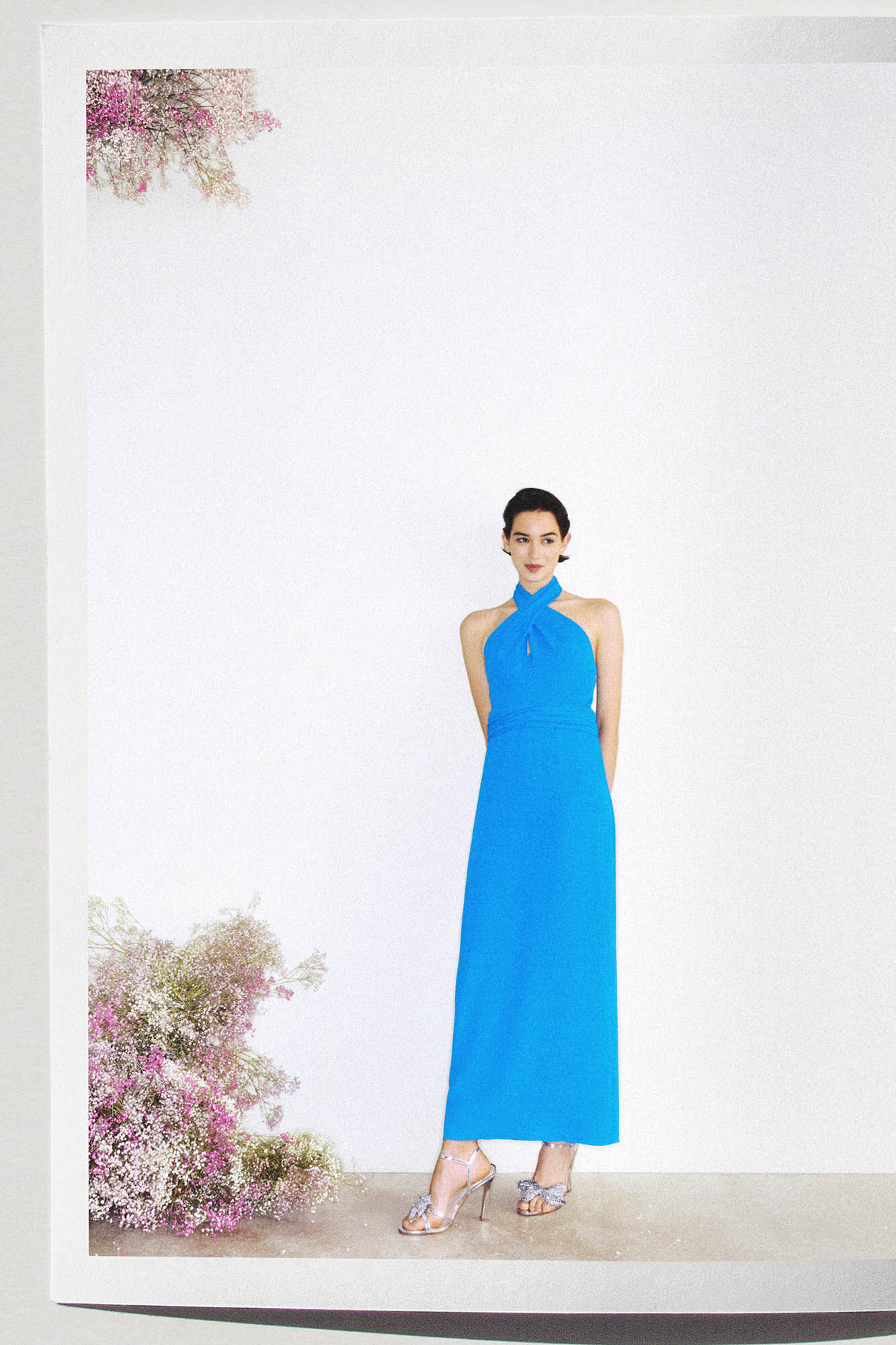 TFP by Tamara Falc&oacute; Chabeli Vestido midi liso