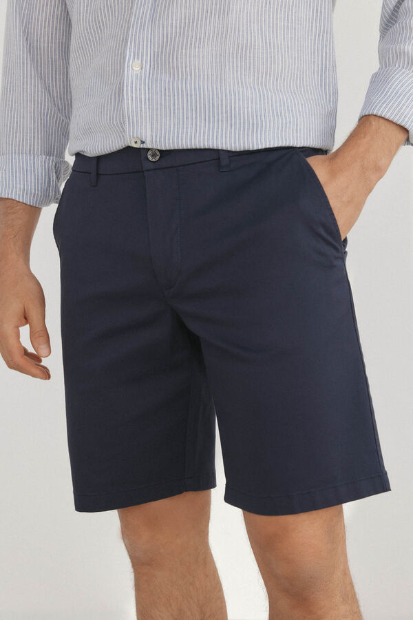 Pedro del Hierro Cal&ccedil;as bermuda chino premium flex  Azul