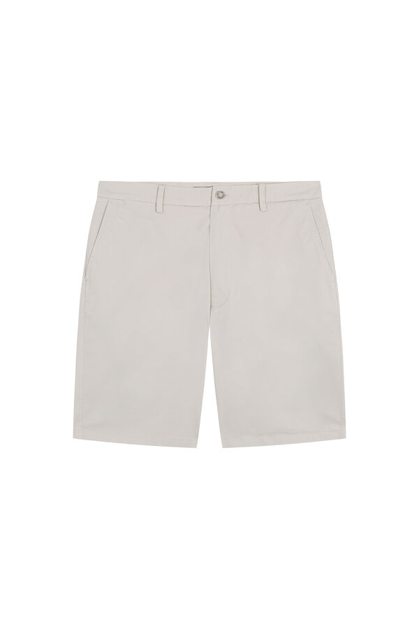 Pedro del Hierro Bermuda chino regular Ecru