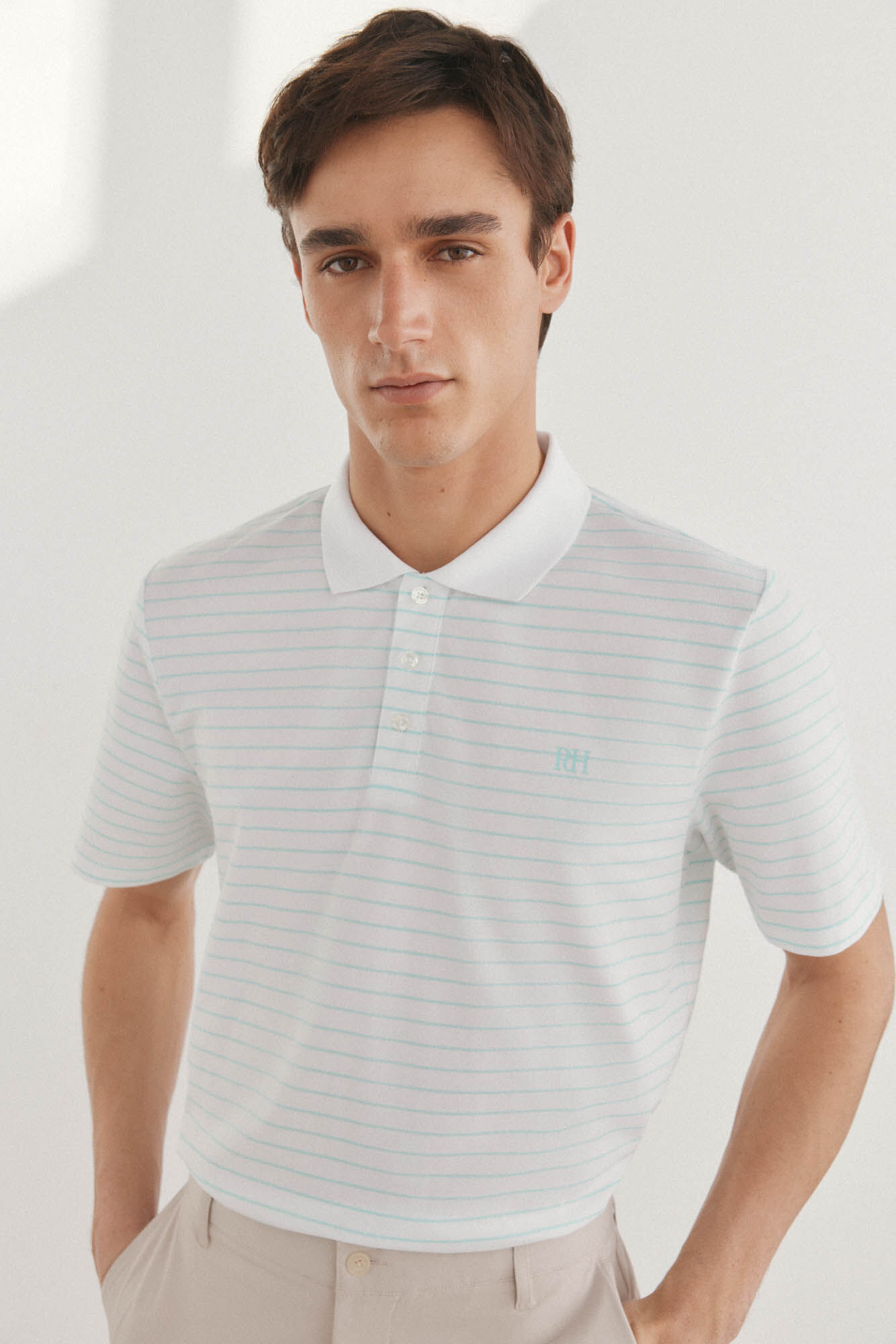 Pedro del Hierro Polo rayas golf