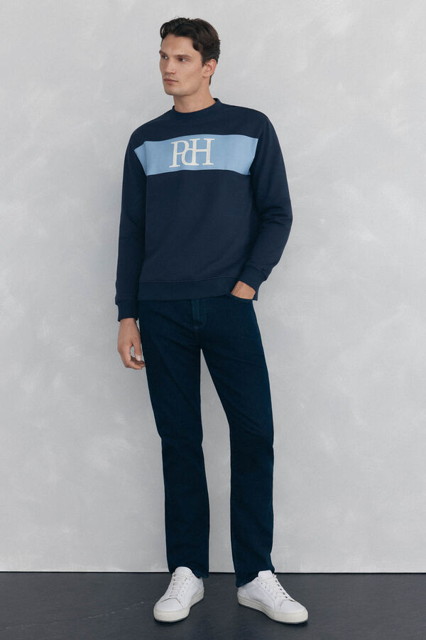 Pedro del Hierro Sudadera logo Azul
