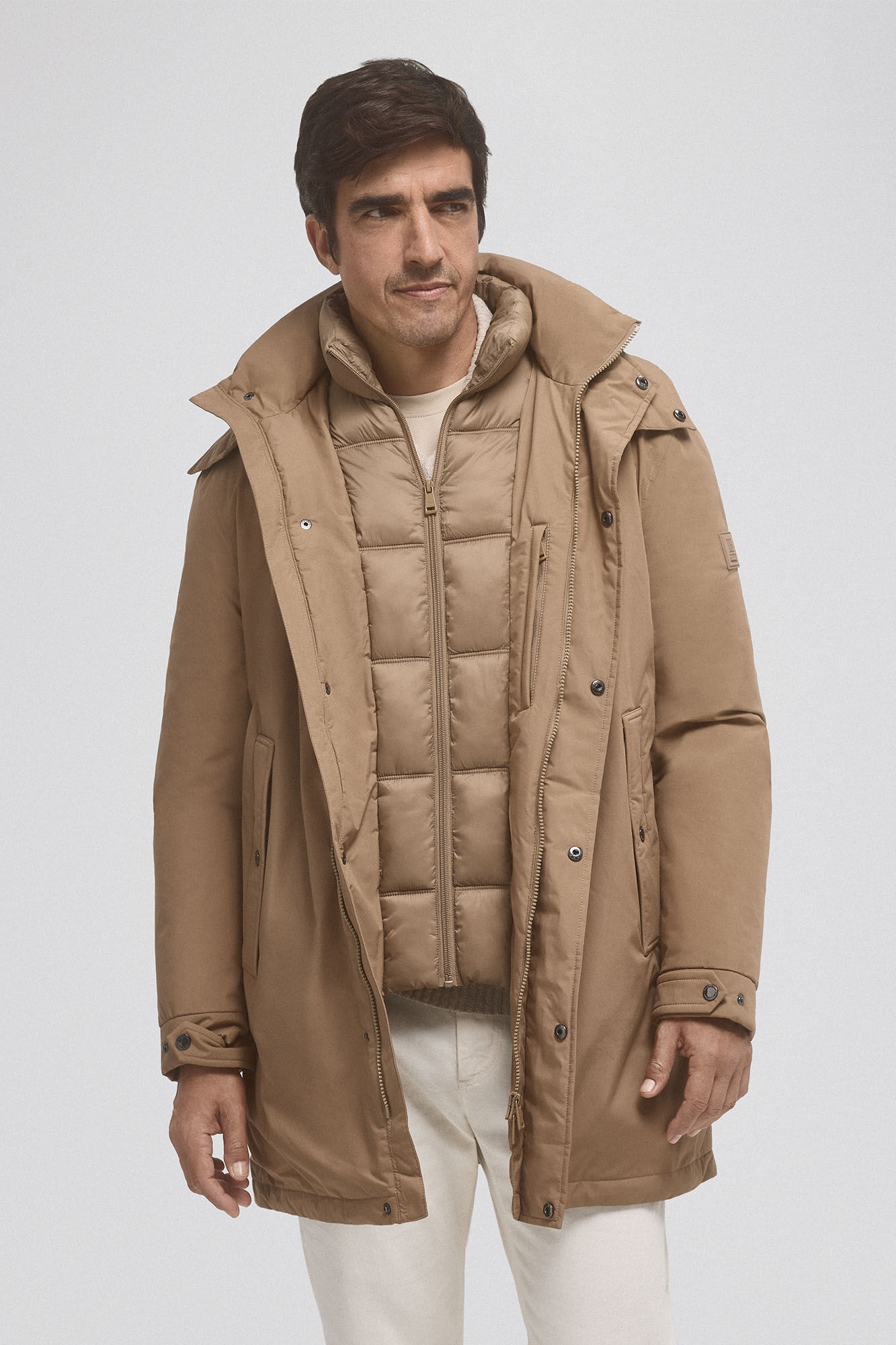 Pedro del Hierro Parka com remov&iacute;vel