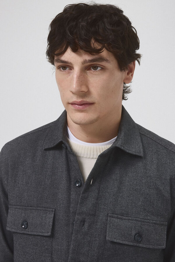Pedro del Hierro Camiseta lisa coordenada Cizento