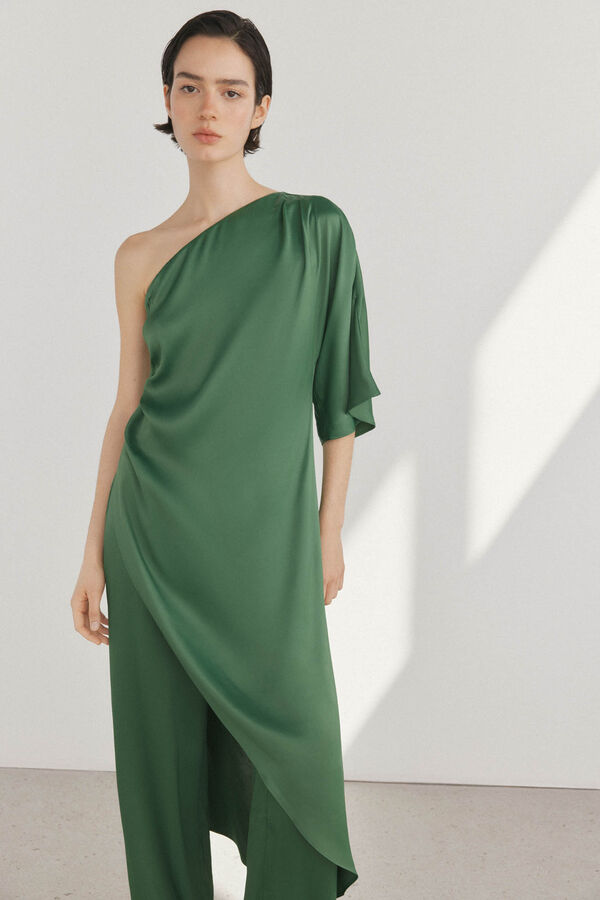 Pedro del Hierro Blusa assim&eacute;trica Verde