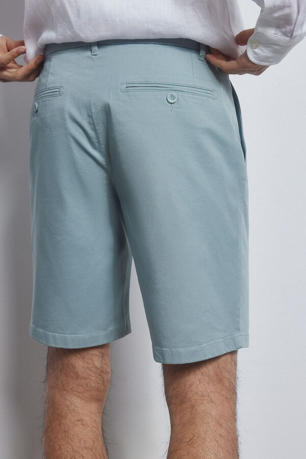 Pedro del Hierro Calças bermuda chino premium flex  Azul