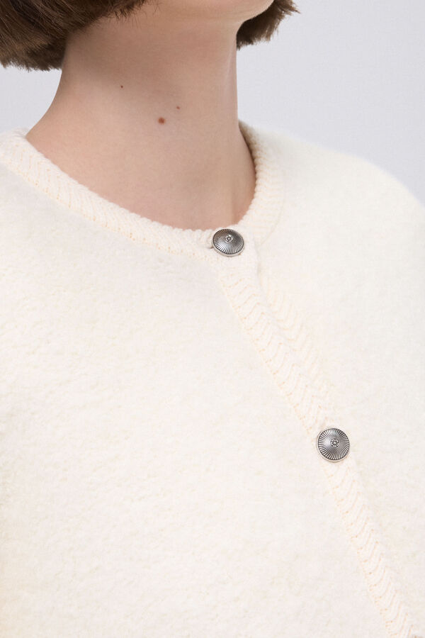 TFP by Tamara Falc&oacute; Chaqueta de punto boucle Beige