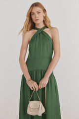 Pedro del Hierro Vestido halter Verde