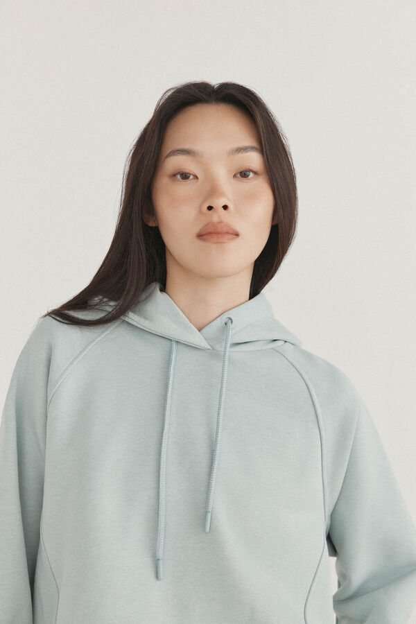 Pedro del Hierro Sudadera capucha combinada Azul