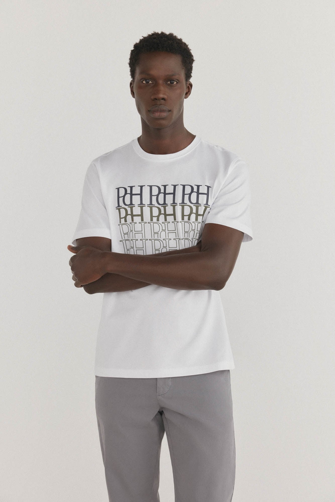 Pedro del Hierro Camiseta com logo estampado