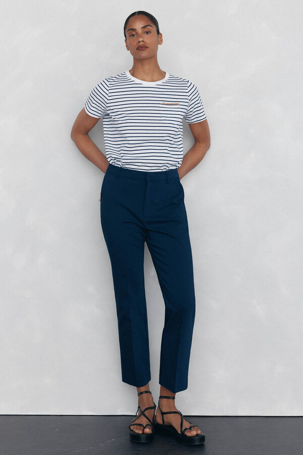 Pedro del Hierro Pantalones straight classic Azul