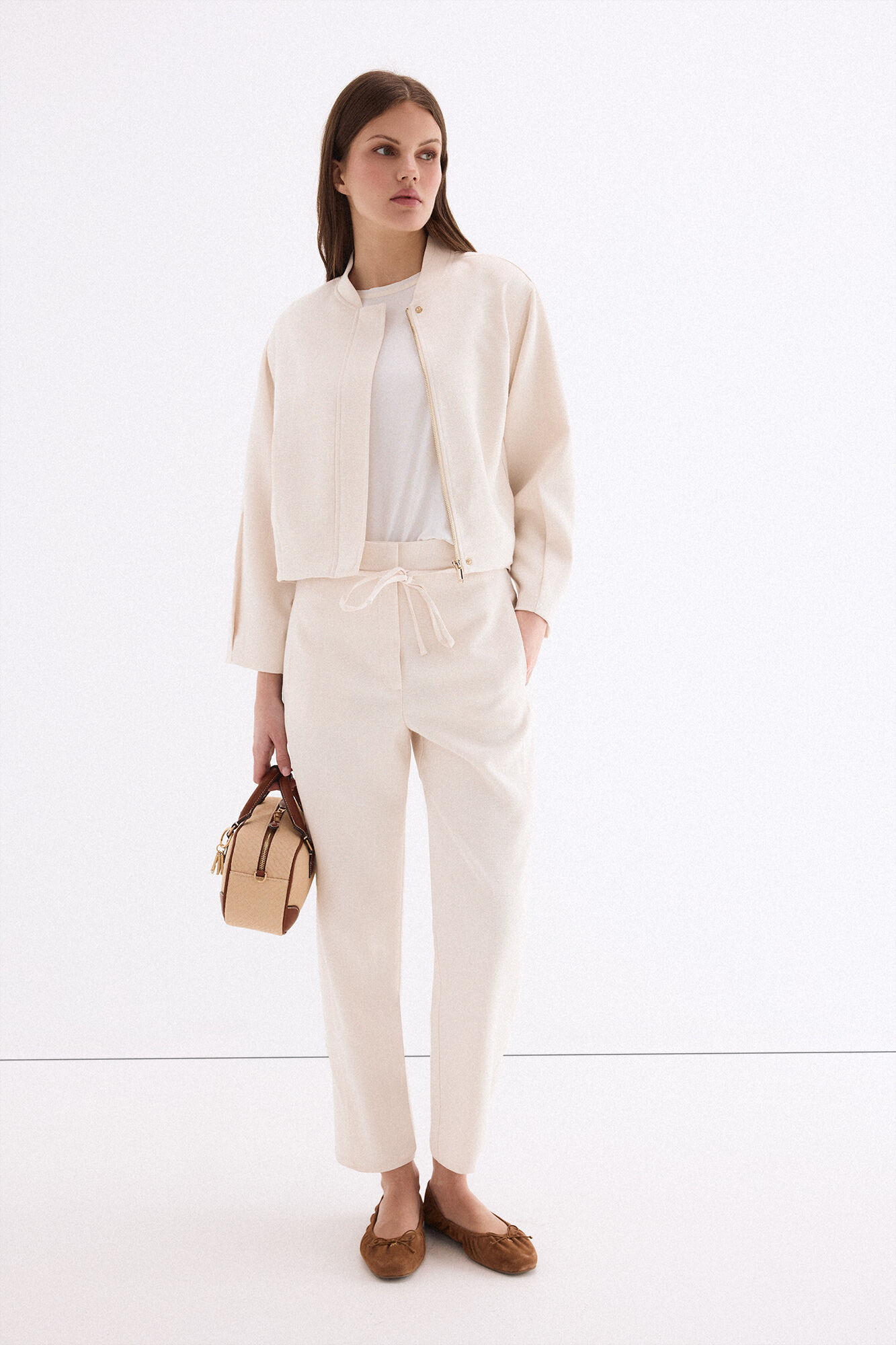 Pedro del Hierro T-shirt com detalhes em PU