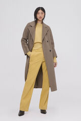 Pedro del Hierro Pantal&oacute;n pana stove pipe full length Amarillo