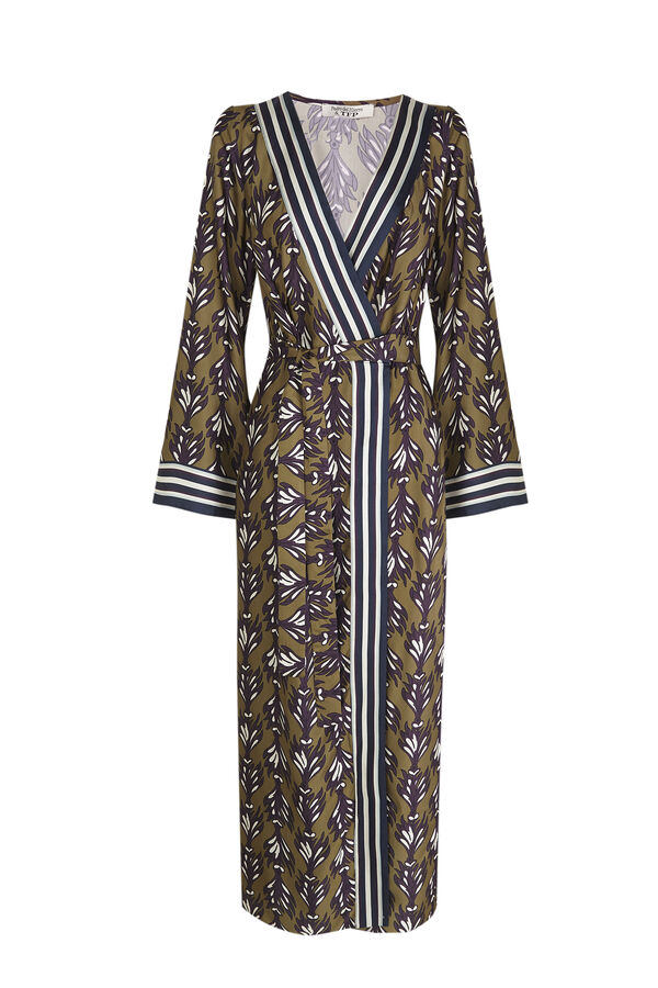 TFP by Tamara Falcó Vestido combinado estampado Verde
