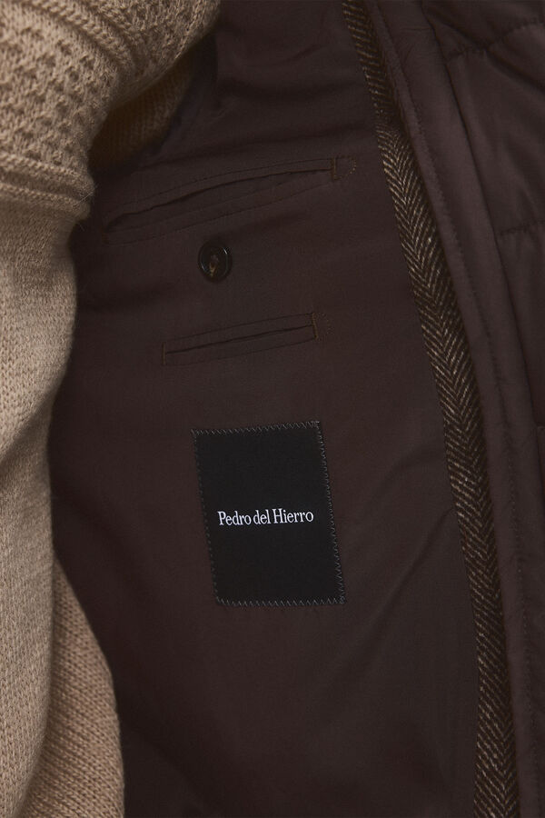 Pedro del Hierro Casaco forro remov&iacute;vel Beige