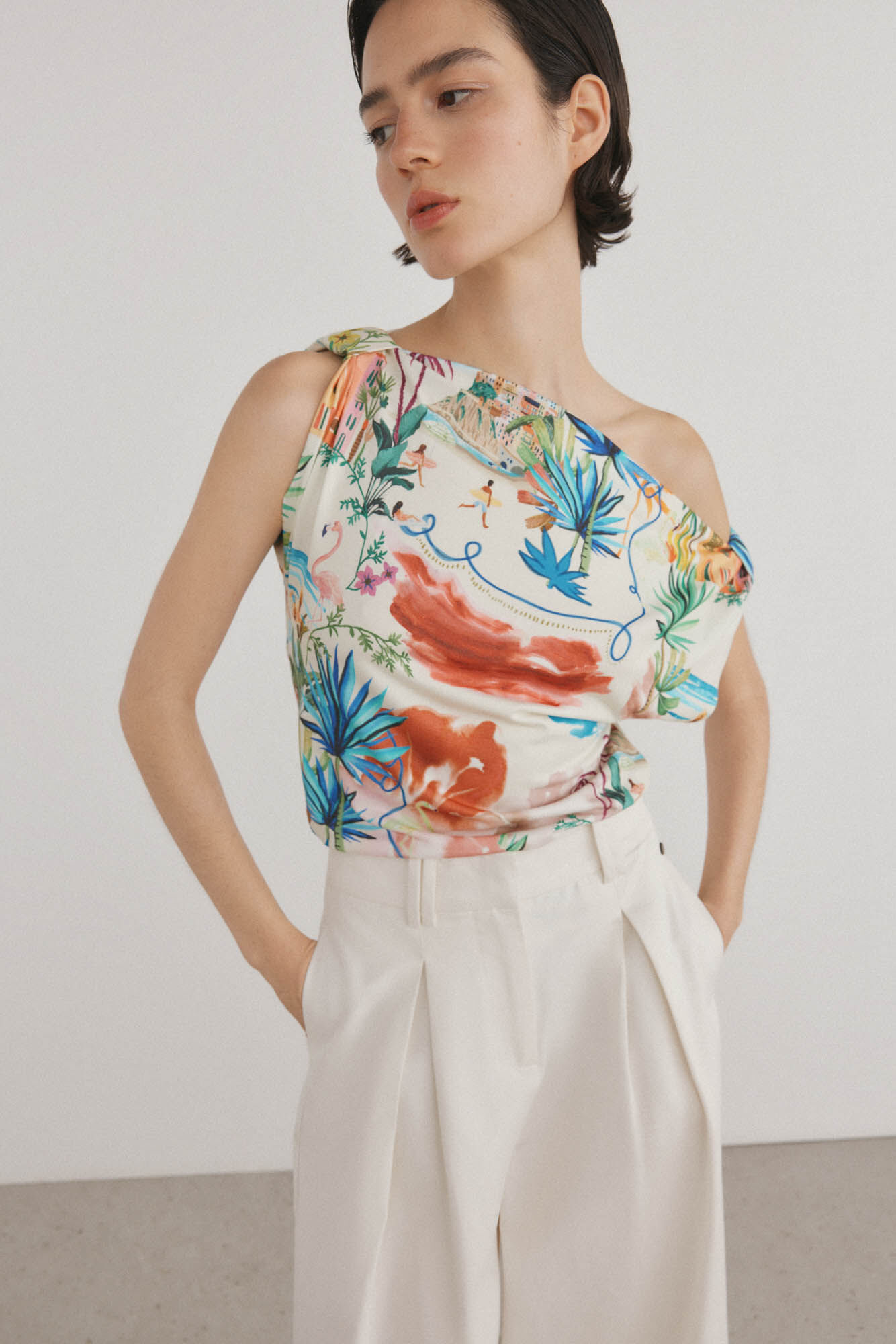 Pedro del Hierro T-shirt estampada com n&oacute;s