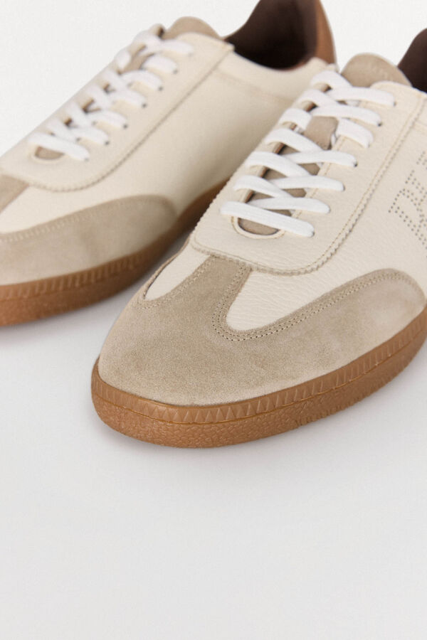 Pedro del Hierro T&ecirc;nis de pele Beige