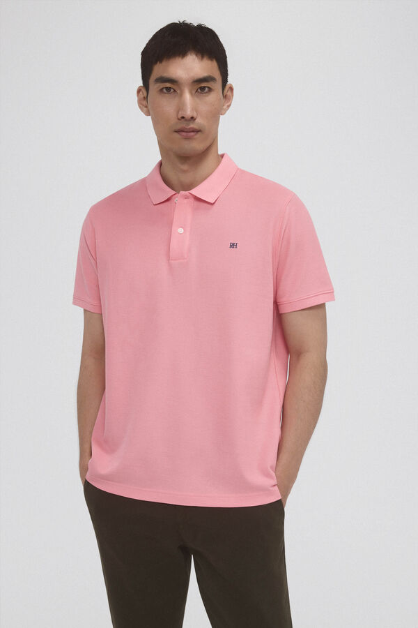 Pedro del Hierro Polo b&aacute;sico piqu&eacute; Rosa