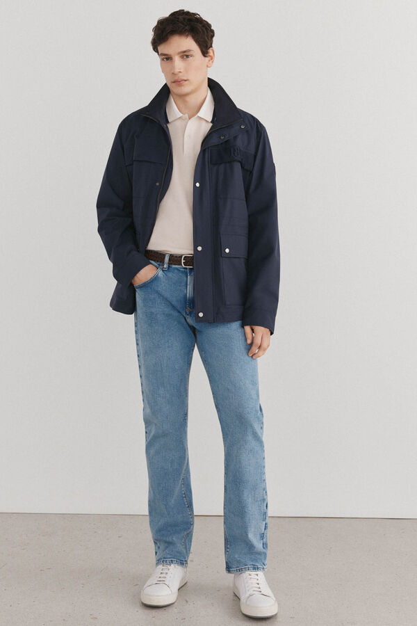 Pedro del Hierro Polo cuello fantas&iacute;a Beige