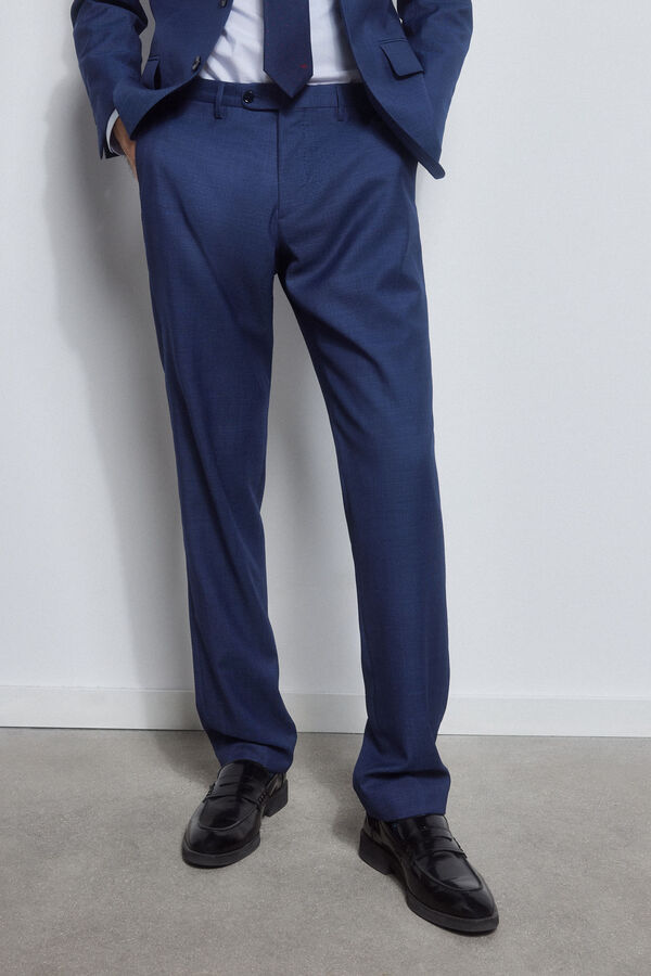 Pedro del Hierro Cal&ccedil;as azuis tailored Azul