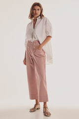 Pedro del Hierro Pantal&oacute;n de tiro alto abotonado Rosa