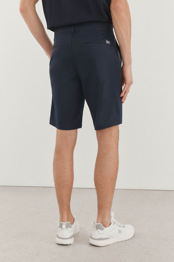 Pedro del Hierro Bermudas de golfe lisas Azul