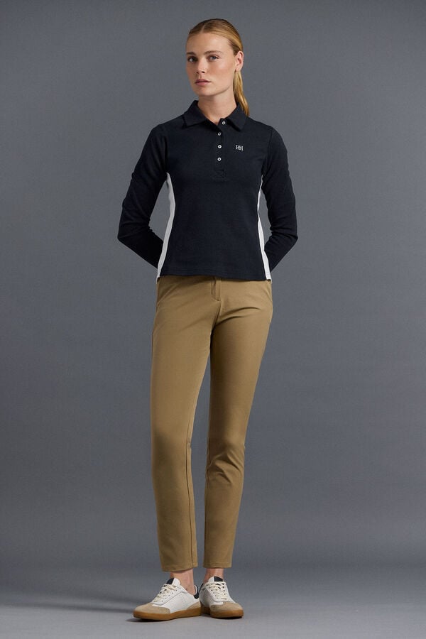 Pedro del Hierro Polo t&eacute;cnico contrastes golf Azul