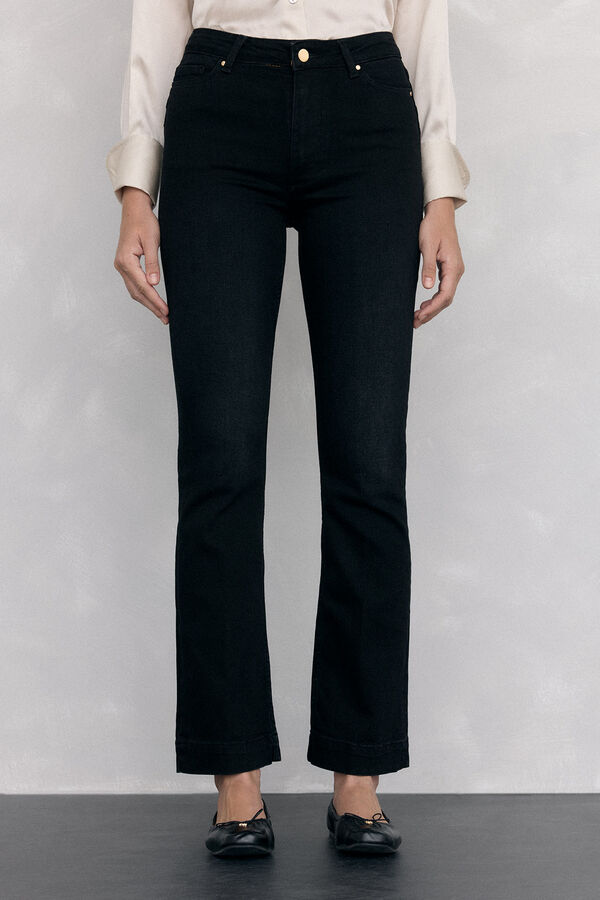 Pedro del Hierro Jeans push up flare Negro