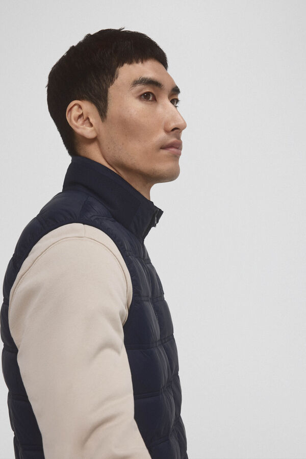 Pedro del Hierro Colete ultraleve imperme&aacute;vel Azul