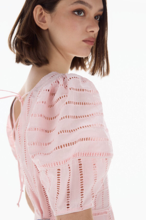 TFP by Tamara Falcó Vestido bordado Rosa