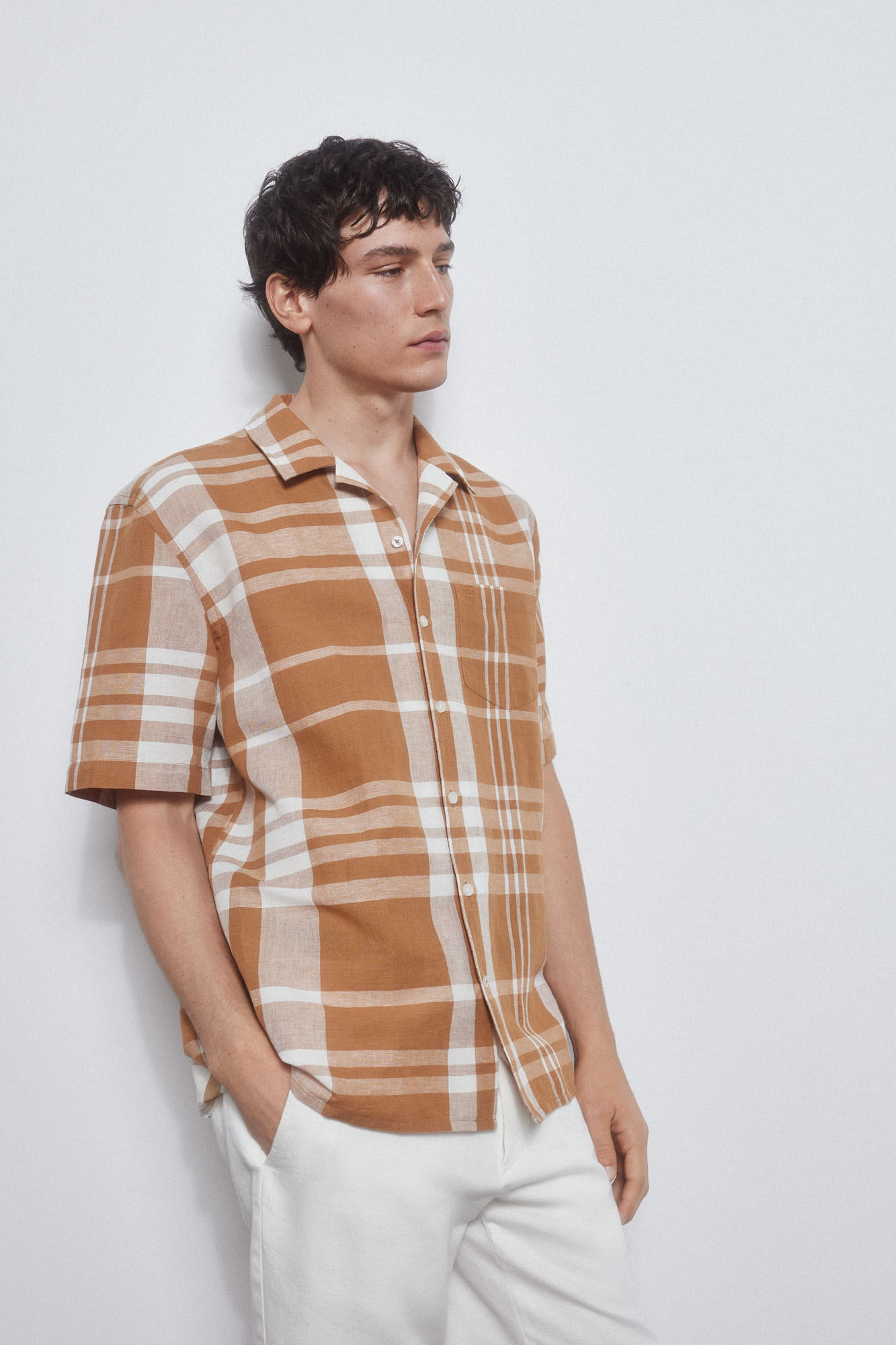 Pedro del Hierro Camisa camp collar manga corta
