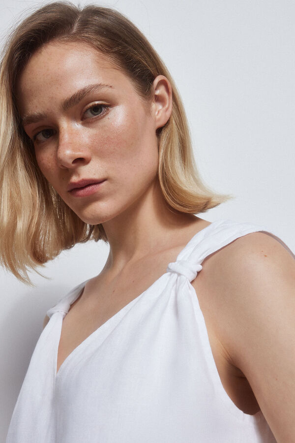 Pedro del Hierro Vestido t&uacute;nica curto Branco