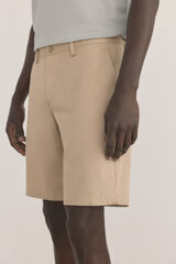 Pedro del Hierro Shorts cal&ccedil;as chino com estampa regular Beige