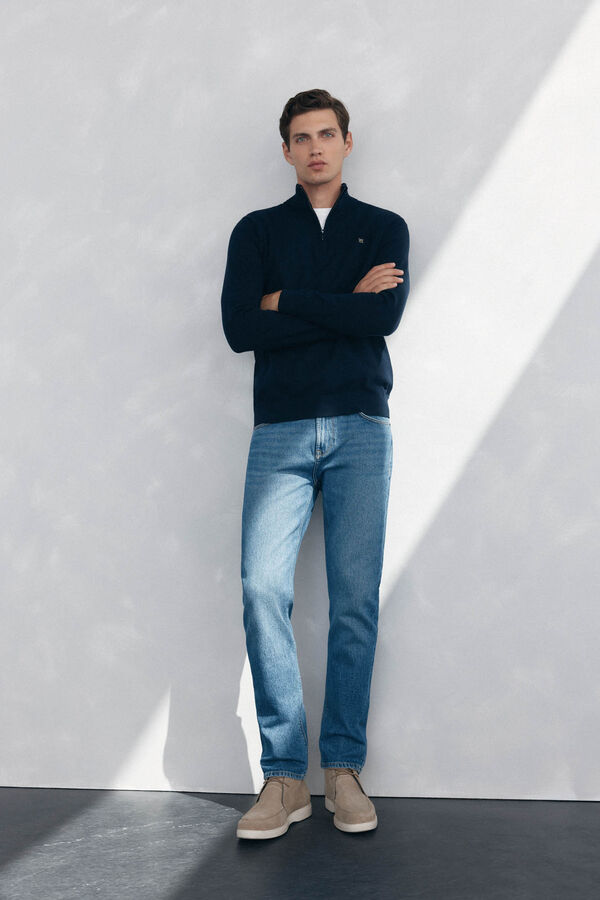 Pedro del Hierro Jersey semicisne Azul