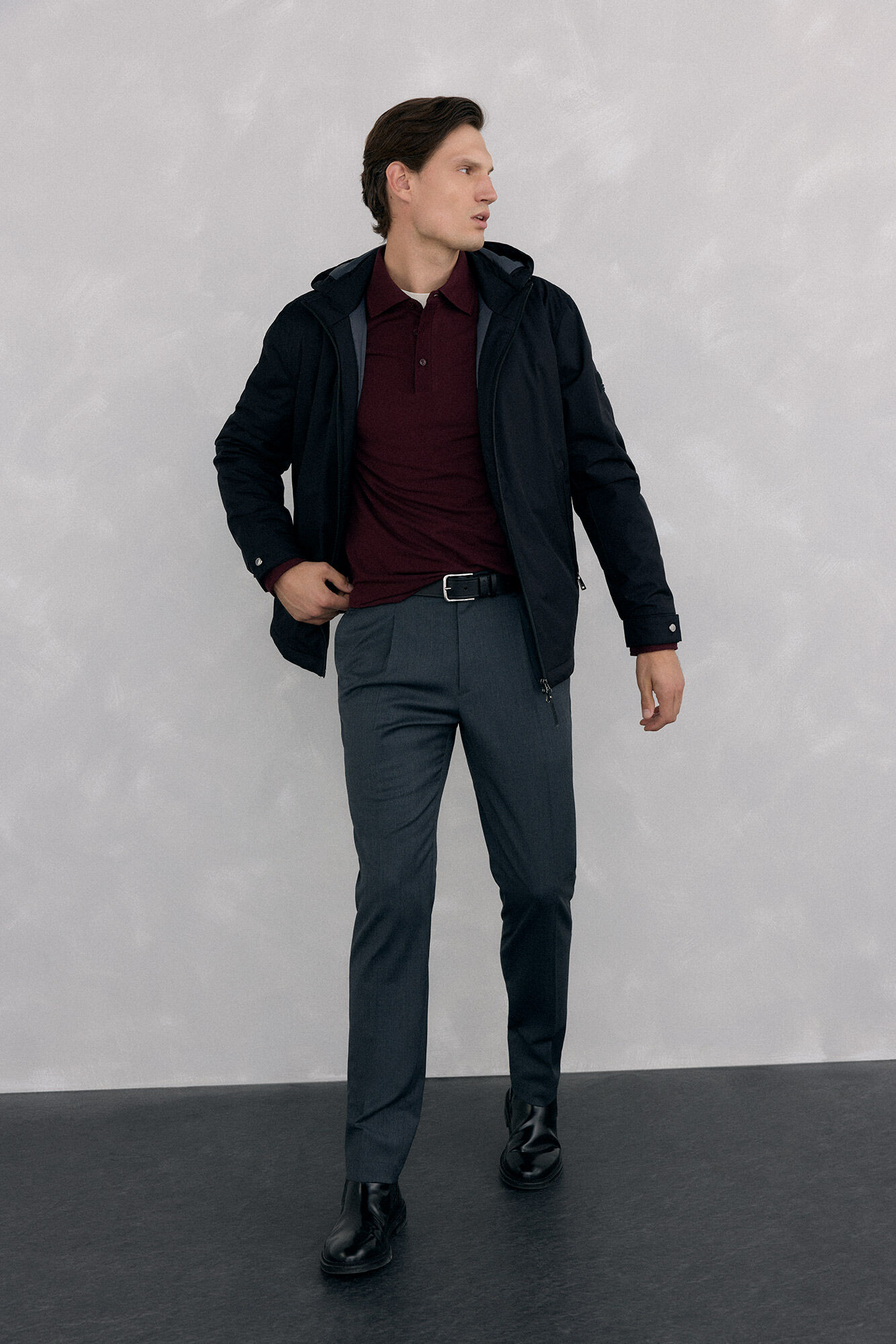 Pedro del Hierro Polo b&aacute;sico manga larga