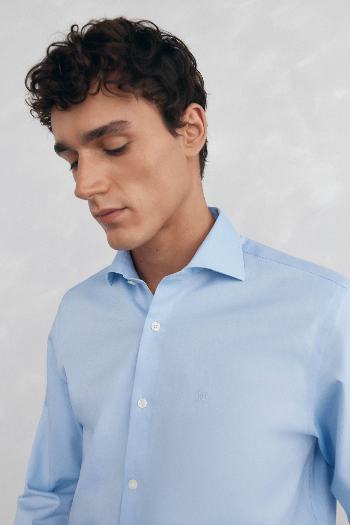 Pedro del Hierro Camisa social lisa que n&atilde;o pode ser passada a ferro + resistente a manchas