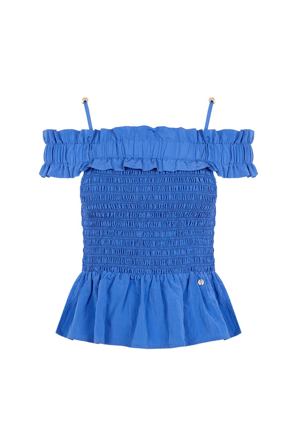 Pedro del Hierro Top engomado tirantes Azul