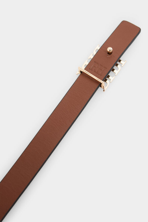 Pedro del Hierro Cintur&oacute;n reversible de piel Rojo