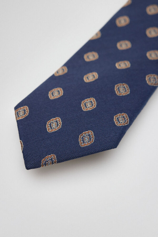 Pedro del Hierro Corbata seda natural Azul